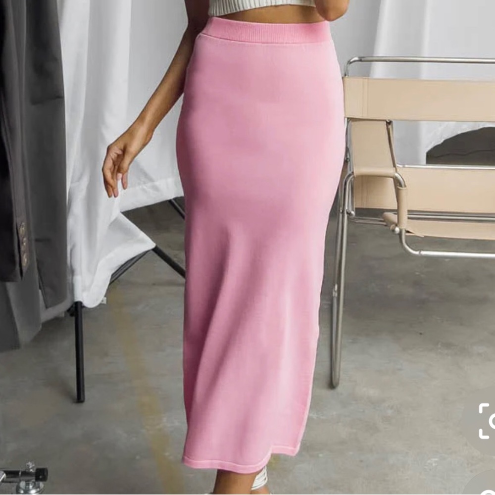 Aston Pink Maxi Skirt